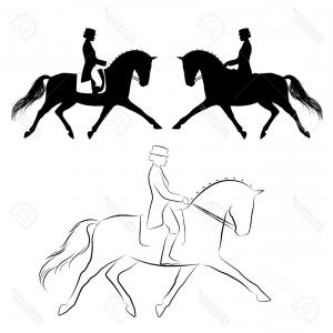 300x300 Dressage Horse Vector Graphics Sarahgardan