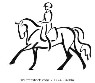 321x280 Equestrian Sport Rider Cantering On Horse Stock Vector
