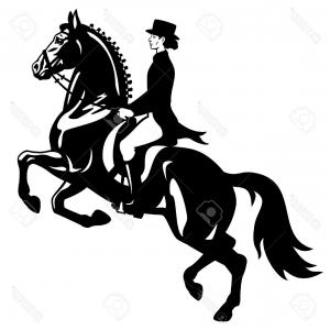 300x300 Horse Rider Silhouettes Vector Clipart Savoyuptown