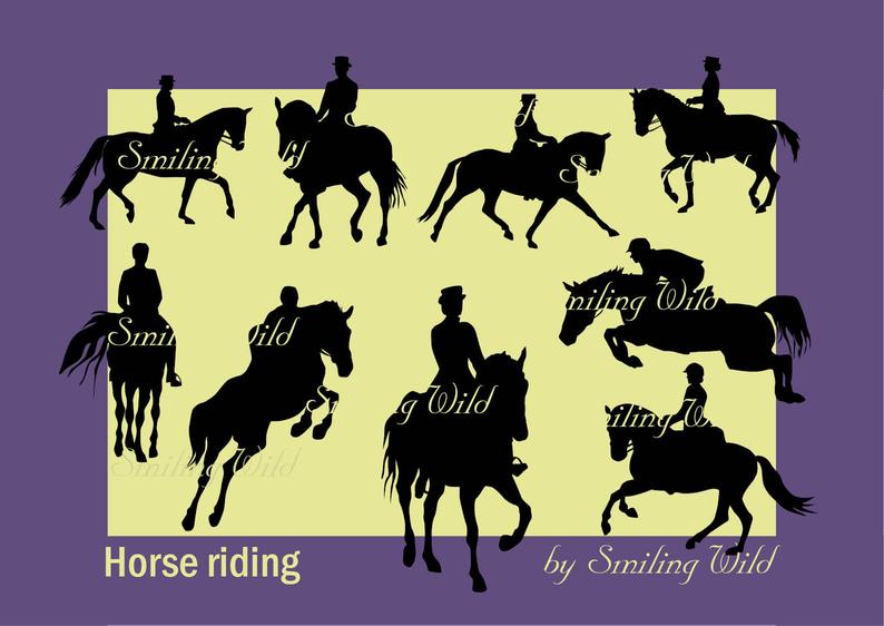 794x562 Horse Riding Horse Dressage Silhouette Horse Etsy