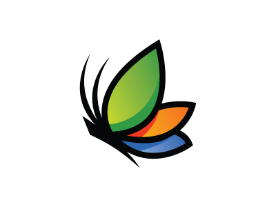 400x300 Download Free Png Colorful Butterfly Logo Vector