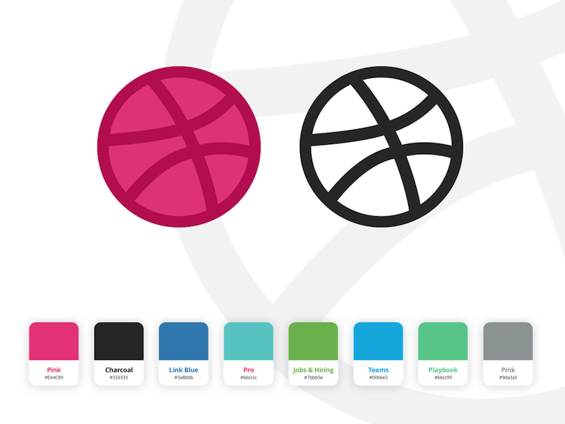 800x600 Dribbble Logo Style Guide