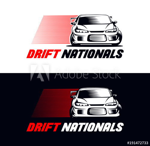 500x488 Drift Race Car Vector