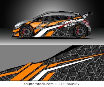 337x280 Rally And Drift Car Wrap Design Vector, Truck And Cargo Van Decal