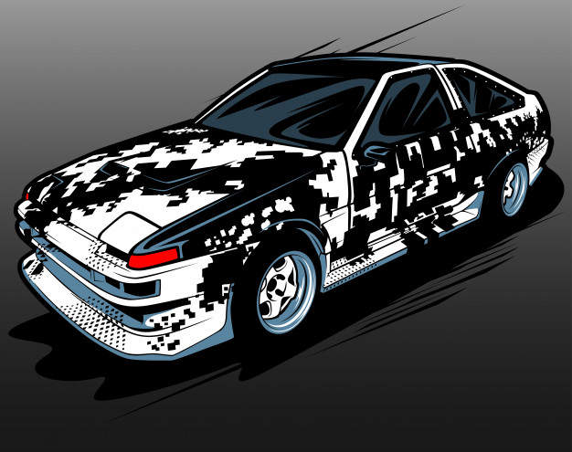 626x495 Car Drift Vector Premium Download