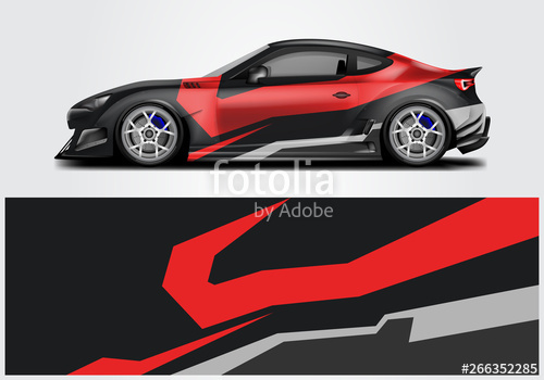 500x350 Car Wrap Livery Decal Vector Supercar, Rally, Drift Graphic