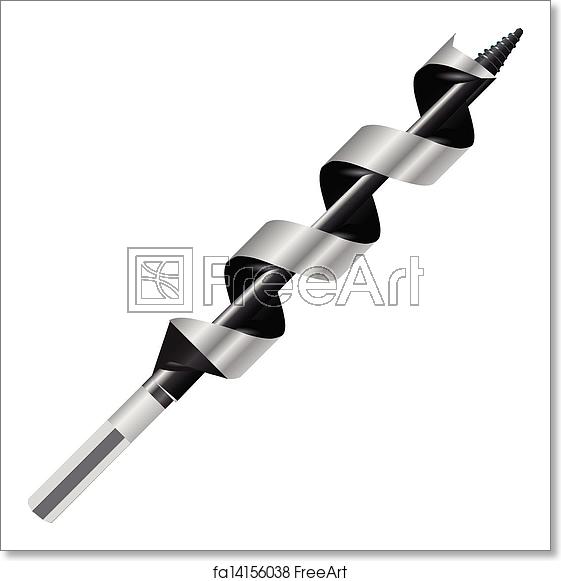 561x581 Free Art Print Of Wood Boring Drill Bit Industrial Tool Drill