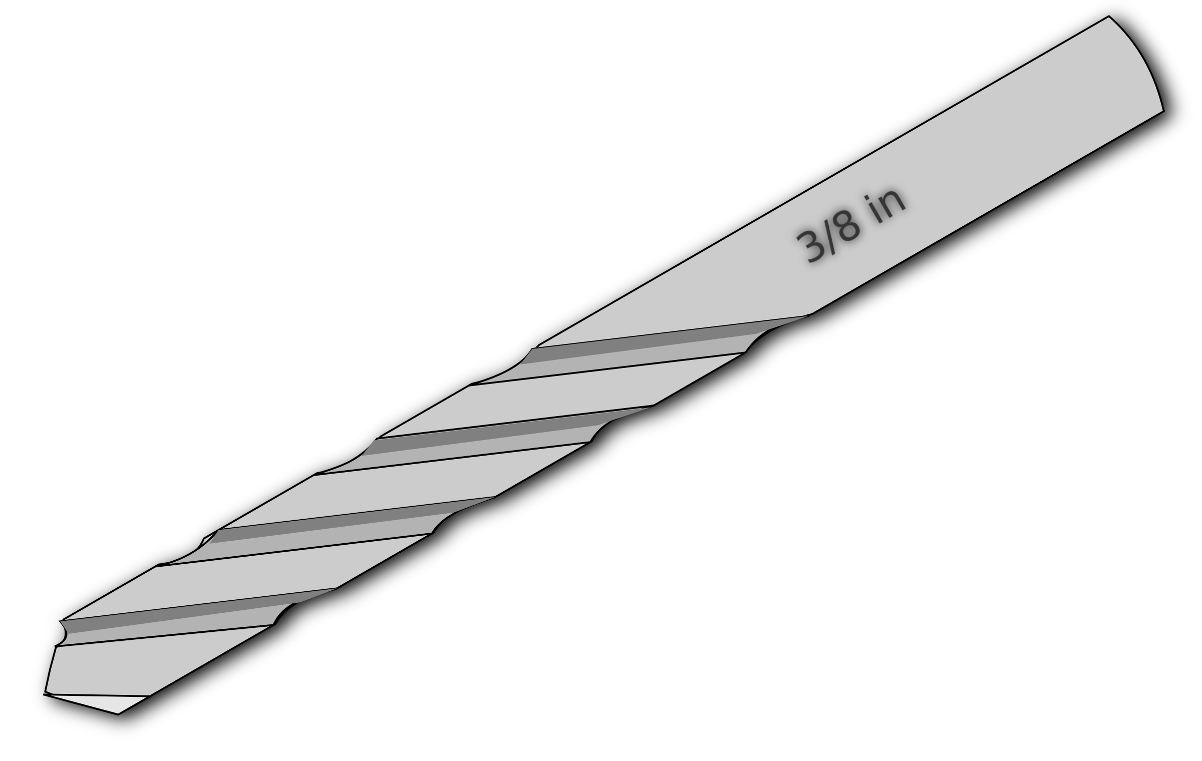 2400x1520 Drill Bit Vector Clipart Image