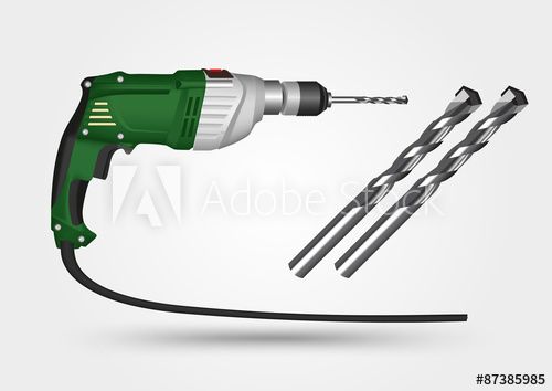 500x354 Electric Drill And Drill Bit Vector Love Drill, Stock Photos