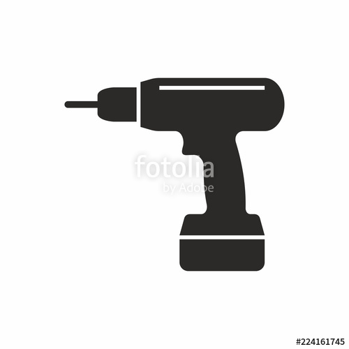 500x500 Drill Vector Icon Stock Image And Royalty Free Vector