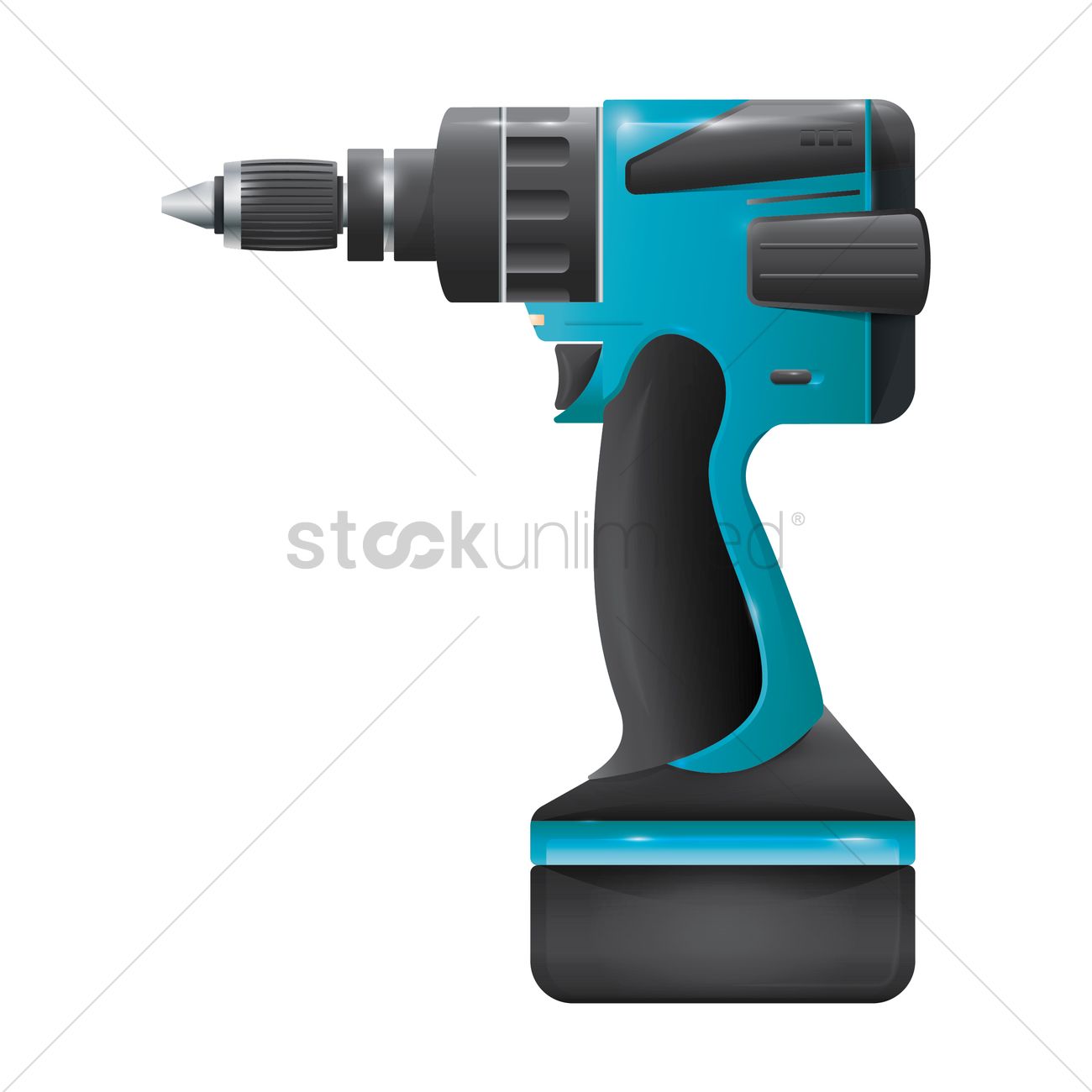 1300x1300 Electric Drill Vector Image