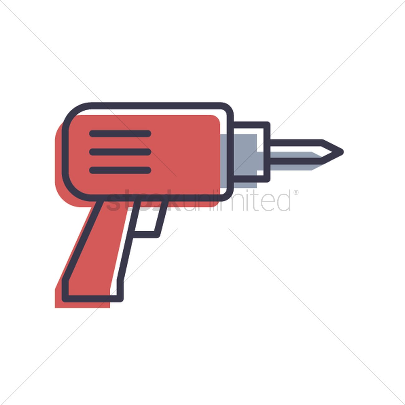 1300x1300 Electric Drill Vector Image