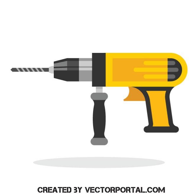 660x660 Hammer Drill Vector Image Various Vectors Hammer Drill, Free