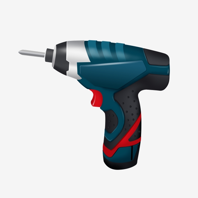 640x640 Tool Drill Vector Illustration, Cartoon Illustration, Electric
