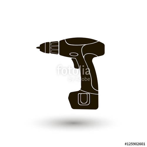 500x500 Drill Vector Icon Workhouse Equipment Stock Image And Royalty
