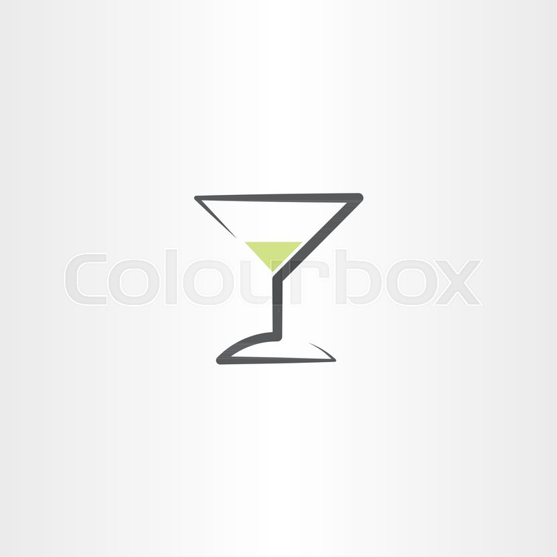 800x800 Cocktail Drink Glass Logo Icon Symbol Stock Vector Colourbox