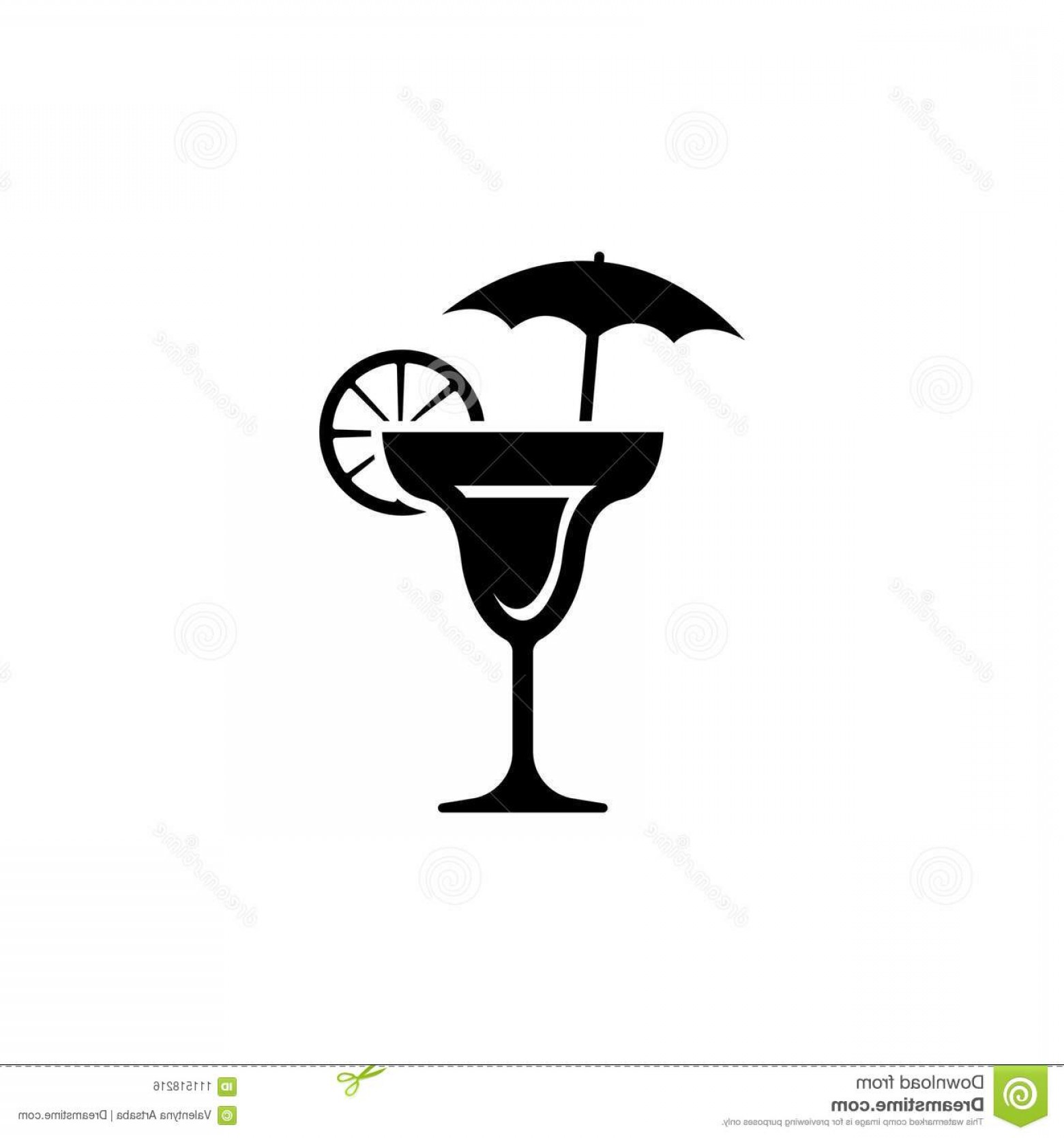1560x1668 Cocktail Drink Vector Icon Simple Flat Symbol White Background