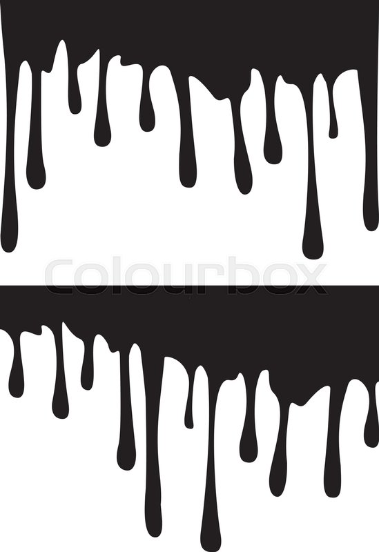 Pair Of Black Paint Drips Vector Stock Vector Colourbox 549x800 Pair Of Black Paint Drips Vector Stock Vector Colourbox