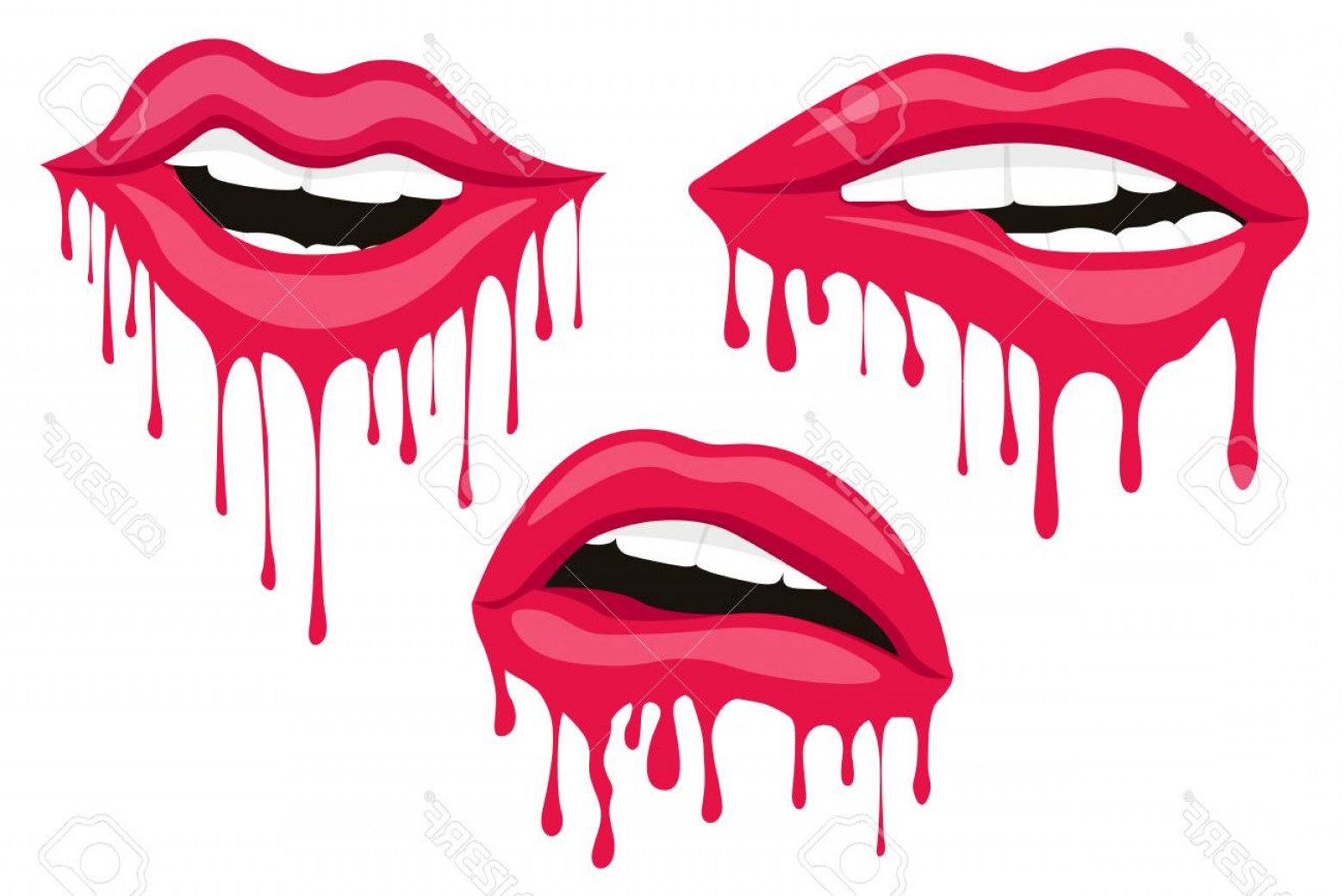 Vector Images for 'Lips'. 