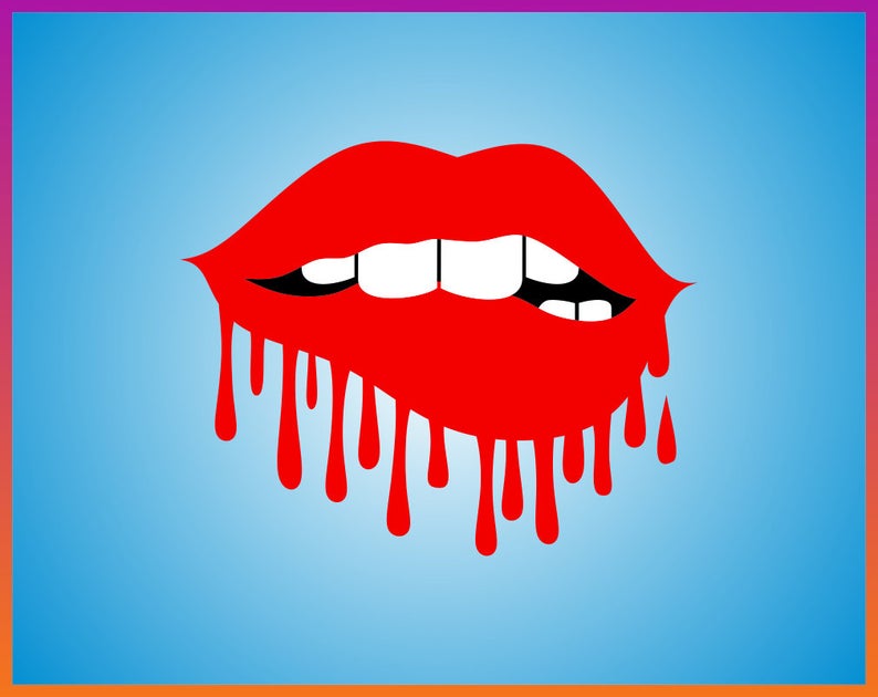 794x630 Dripping Lips Biting Lips Kissing Lips Fashion Etsy. 