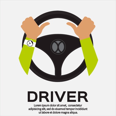 450x450 Driver Design Element With Hands Holding Steering Wheel Vector