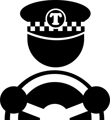 458x500 Cab Driver Vector Image
