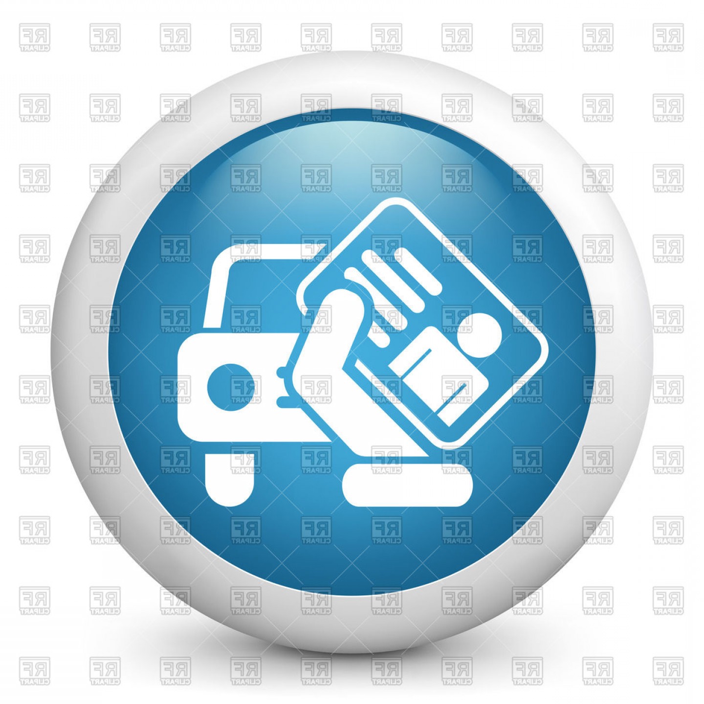 1440x1440 Drivers License Icon Vector Clipart Studiogrfx