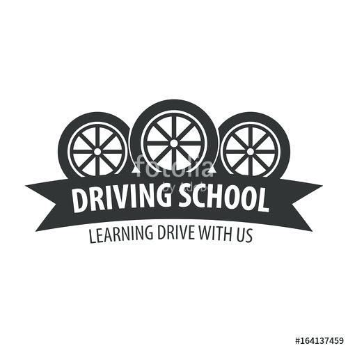 500x500 Driving School Logo And Emblem Template Auto Education Vector