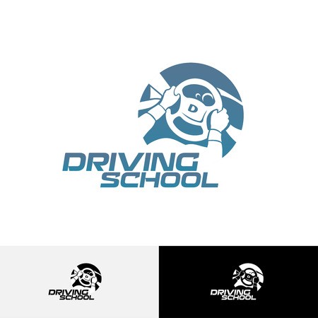 450x450 Driving School Logo Template Royalty Free Vector Graphics