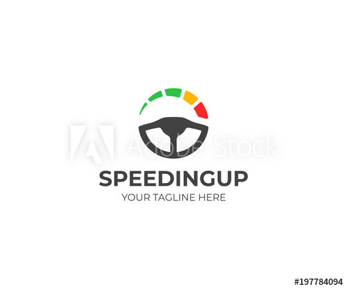 500x417 Steering Wheel And Speedometer Logo Template Driving School