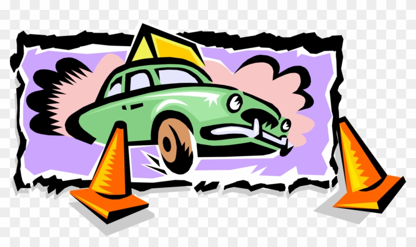 840x500 Vector Illustration Of Driver's Ed Driving School Automobile