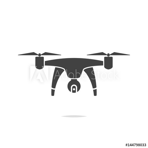 500x500 Drone Icon Vector