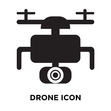 450x450 Drone Icon Vector Isolated On White Background, Logo Concept