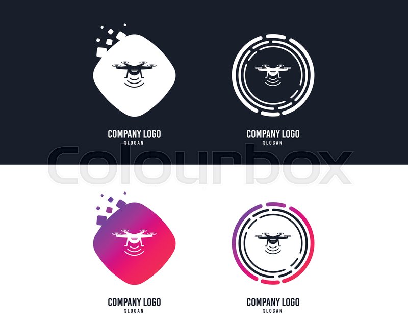 800x648 Logotype Concept Drone Icon Stock Vector Colourbox