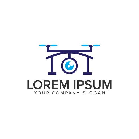 490x490 Drone Logo Design Concept Template