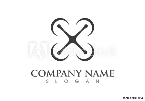 500x350 Drone Logo Vector