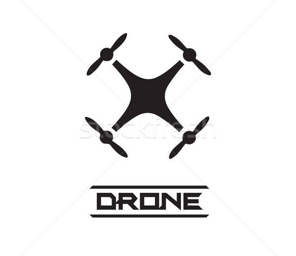 600x519 Drone Logo Concept Design Vector Illustration Serap Dursun