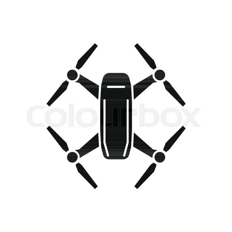 800x800 Drone Icon Silhouette Illustration Of Stock Vector Colourbox