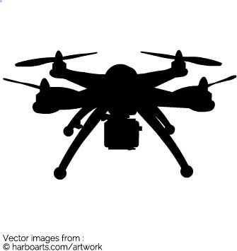 335x355 Download Drone With Camera Silhouette