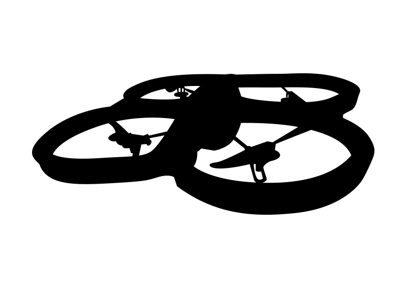 800x566 Drone Vector Silhouette