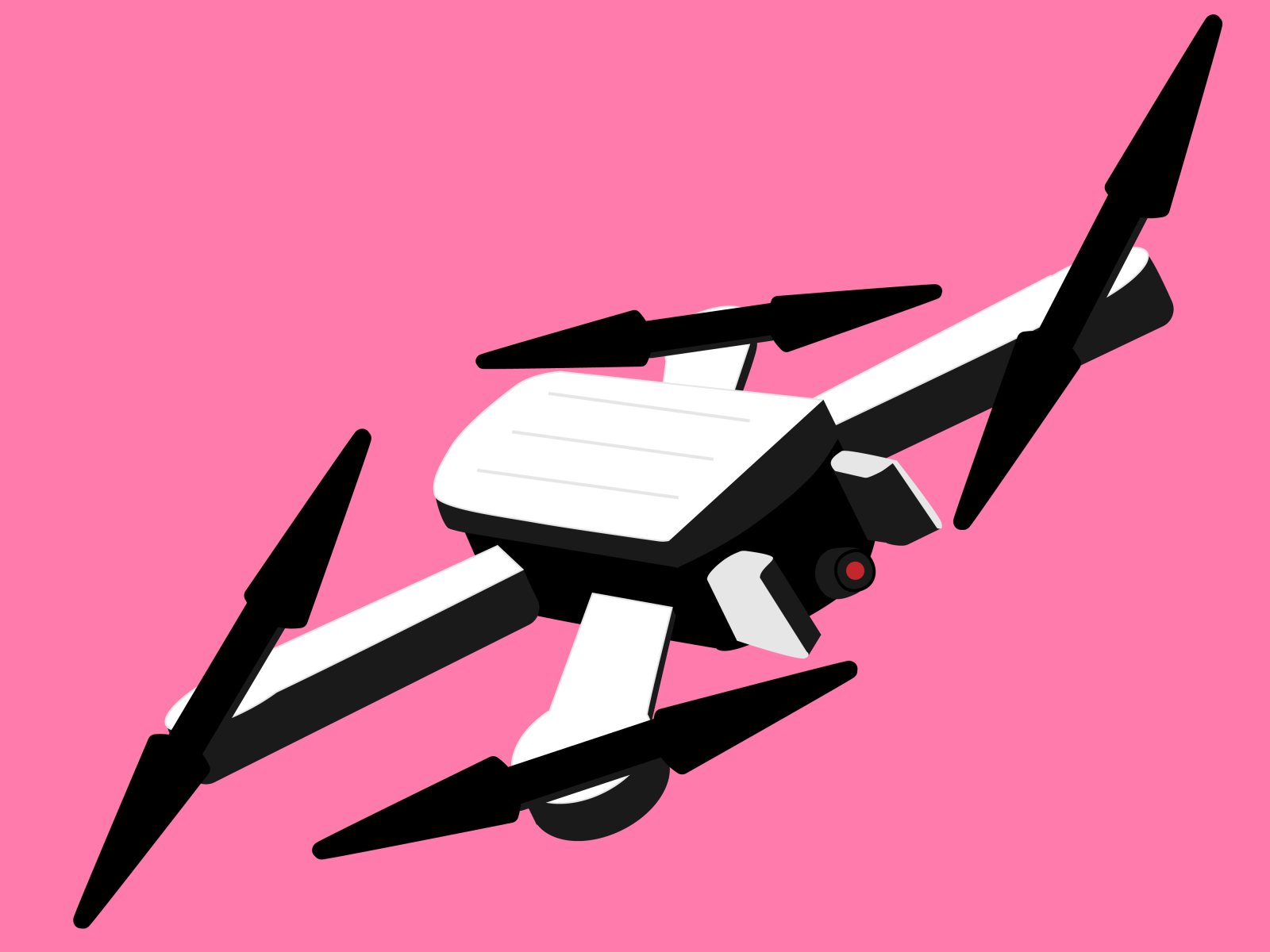 1600x1200 Drone Vector Illustration