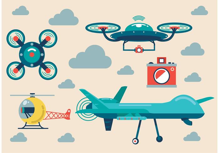 700x490 Drone Free Vector Art