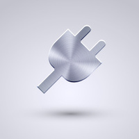 200x200 Home Icon Metal Drop Pin Vector Stock Vector