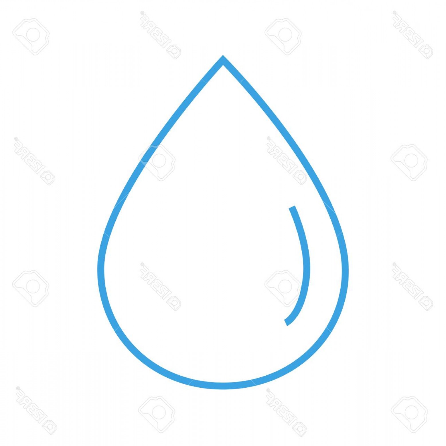 Photostock Vector Line Icon Water Drop Vector Illustration Soidergi 1558x1560 Photostock Vector Line Icon Water Drop Vector Illustration Soidergi