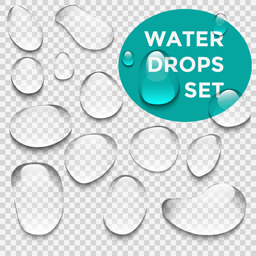 Crystal Clear Water Drops Vector Illustration Free Download 500x500 Crystal Clear Water Drops Vector Illustration Free Download