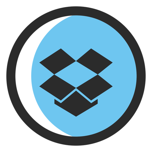 512x512 Dropbox Colored Stroke Icon