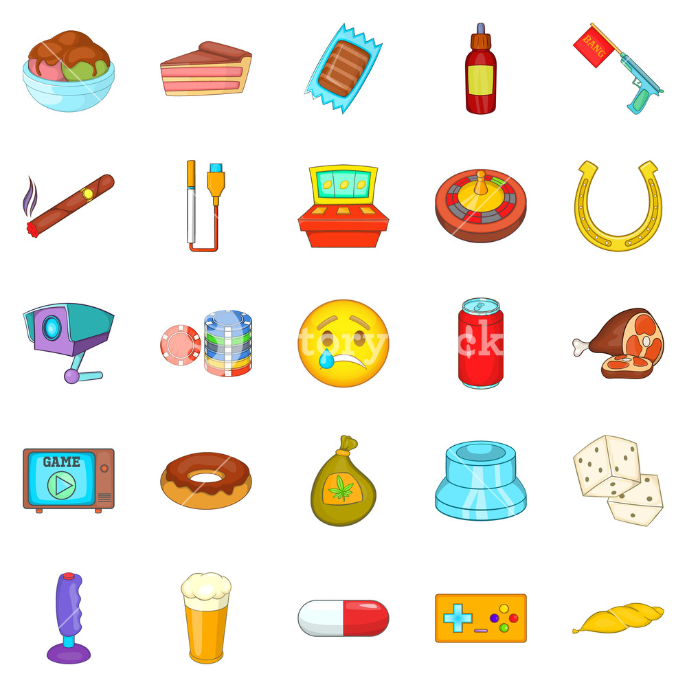 1000x1000 Drugs Icons Set Cartoon Set Of Drugs Vector Icons For Web