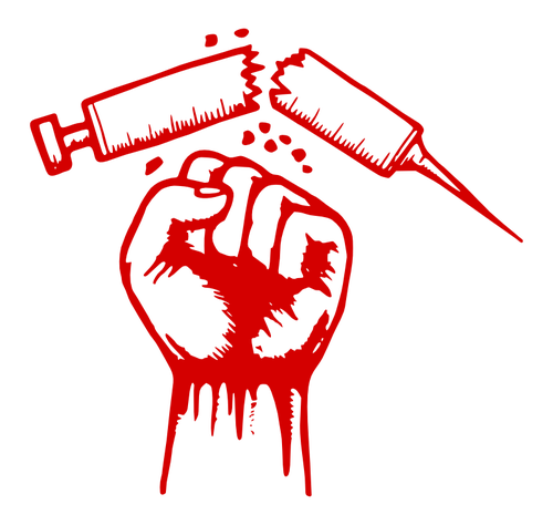 500x474 Fight Against Drugs Vector Graphics