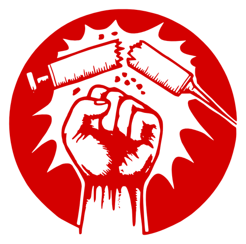 500x495 Fight Against Drugs Vector Poster