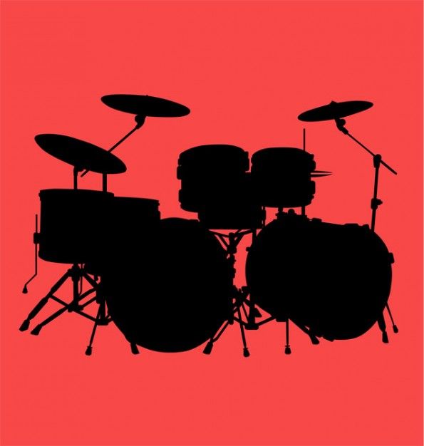 595x626 Drum Kit Vector Artistic Ideas Drum Kits, Drums, Bass Guitar